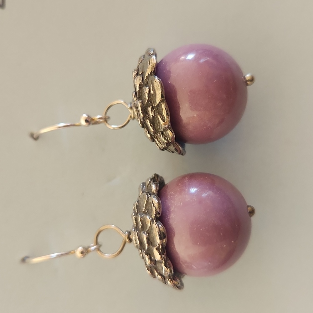 Earrings for Fall in purple